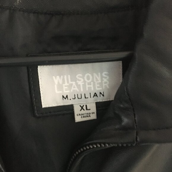 Men's Leather Jacket Wilson M Julian Size XL - Picture 4 of 4